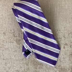 Talbots Men purple striped tie